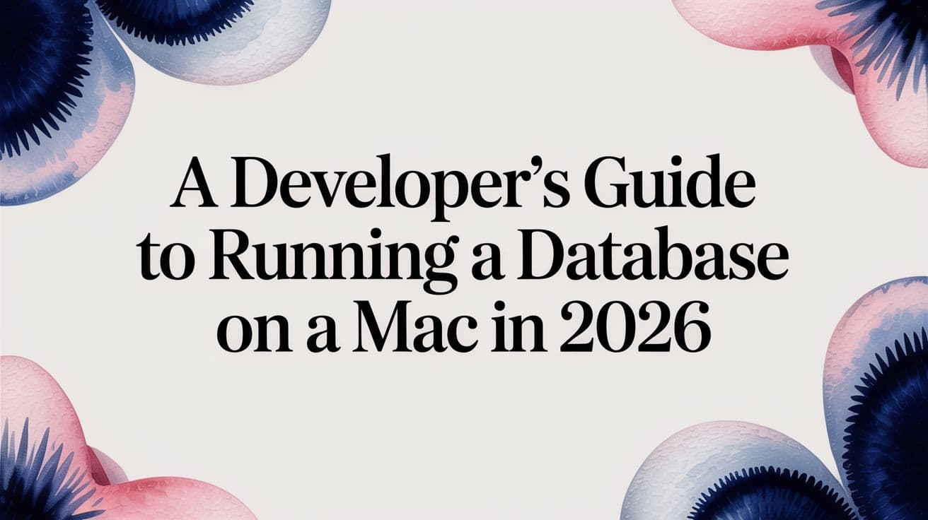 A Developer's Guide to Running a Database on a Mac in 2026