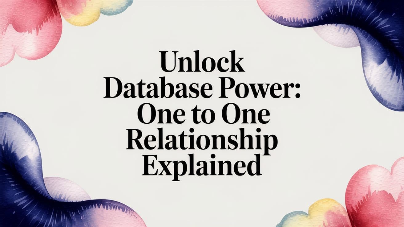 Unlock Database Power: One to One Relationship Explained