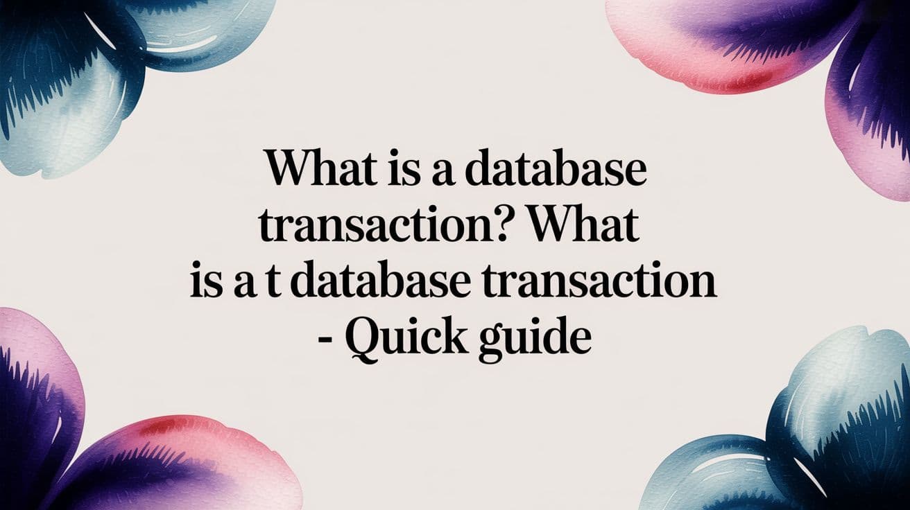What is a Database Transaction? A Quick Guide for Developers