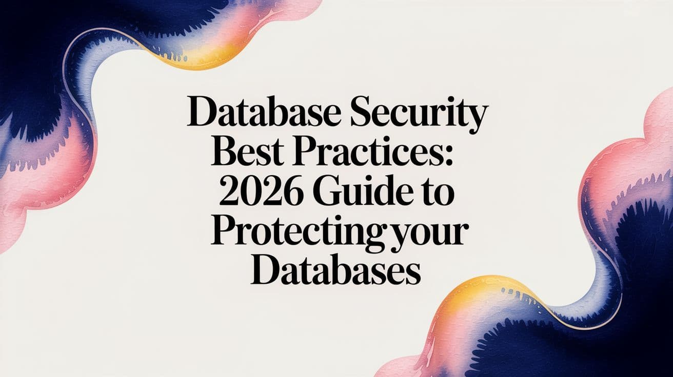 Database Security Best Practices: 2026 Guide to Protecting Your Databases