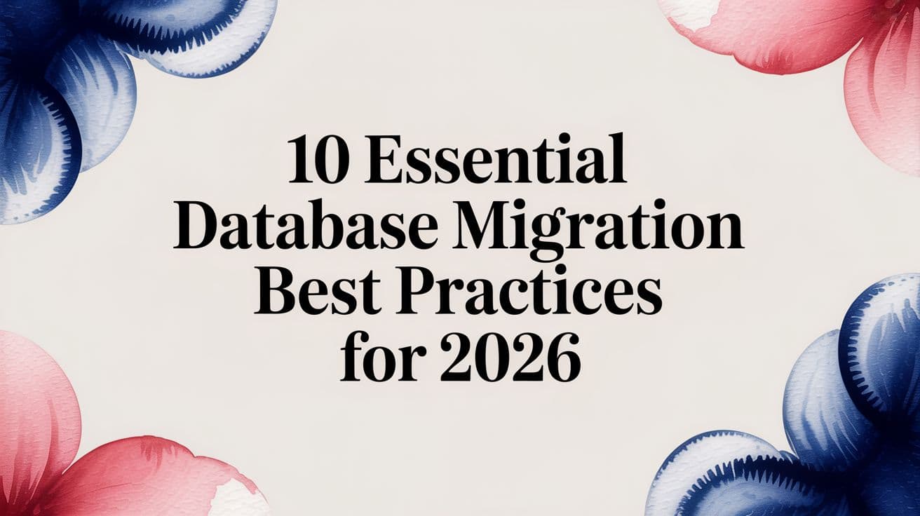 10 Essential Database Migration Best Practices for 2026