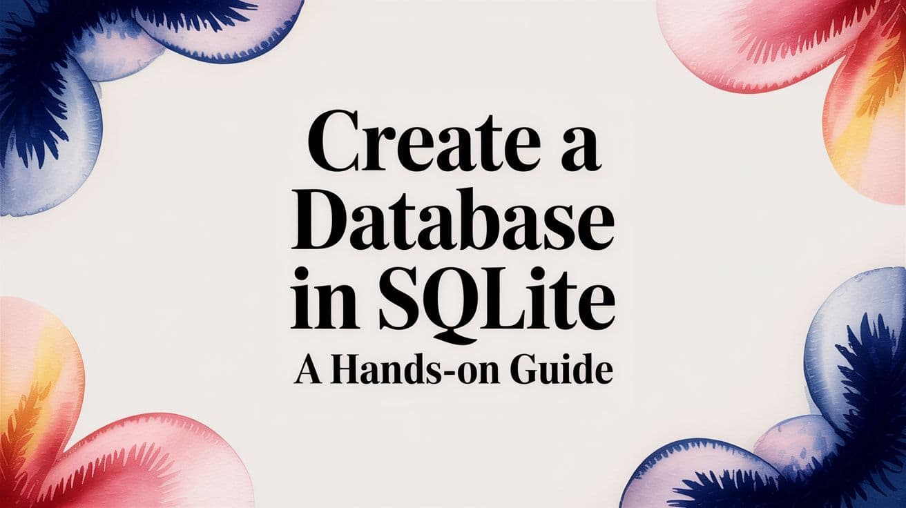 Create a Database in SQLite A Hands-On Guide