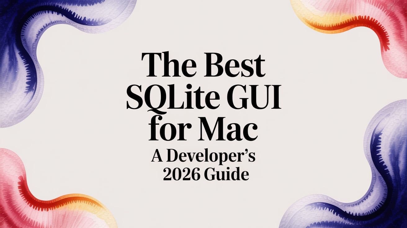 The Best SQLite GUI for Mac A Developer's 2026 Guide