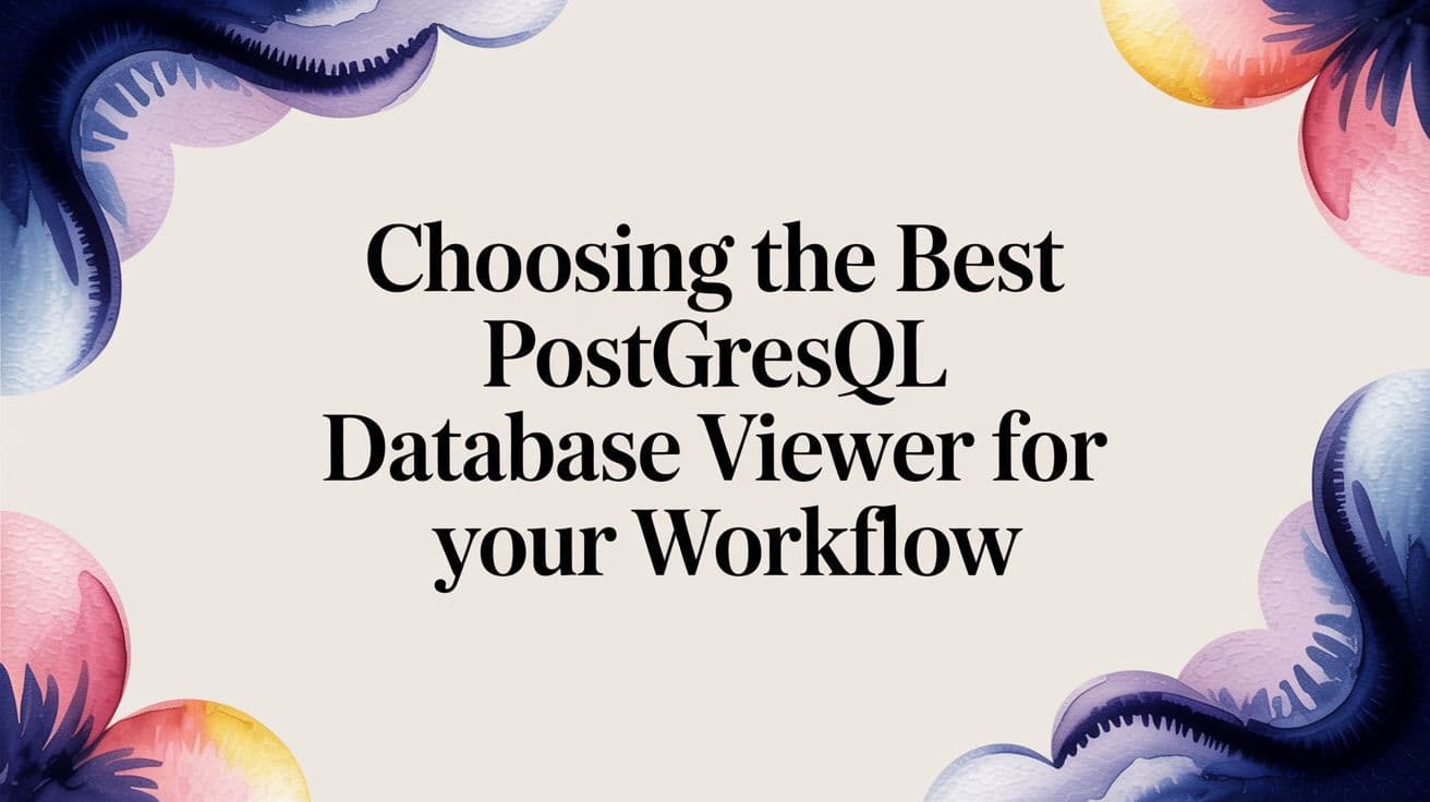 Choosing the Best PostgreSQL Database Viewer for Your Workflow in 2026