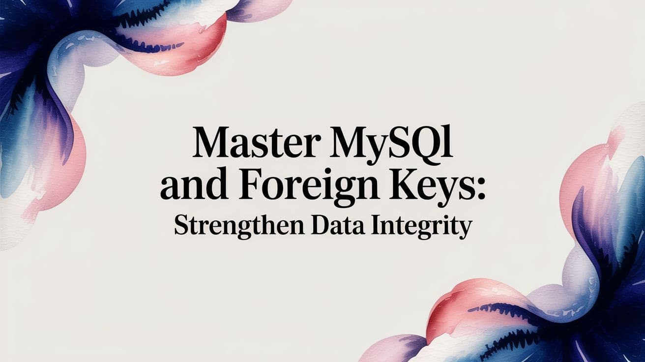 Master mysql and foreign keys: Strengthen Data Integrity