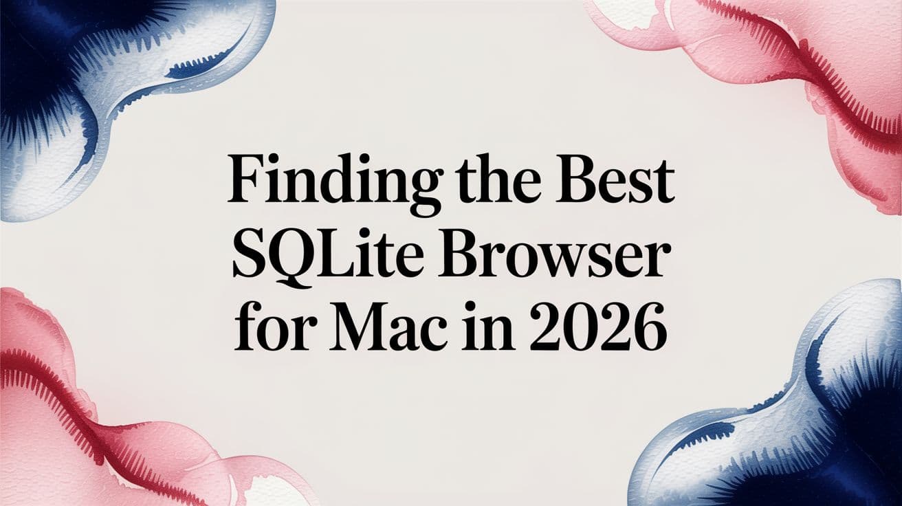 Finding the Best SQLite Browser for Mac in 2026
