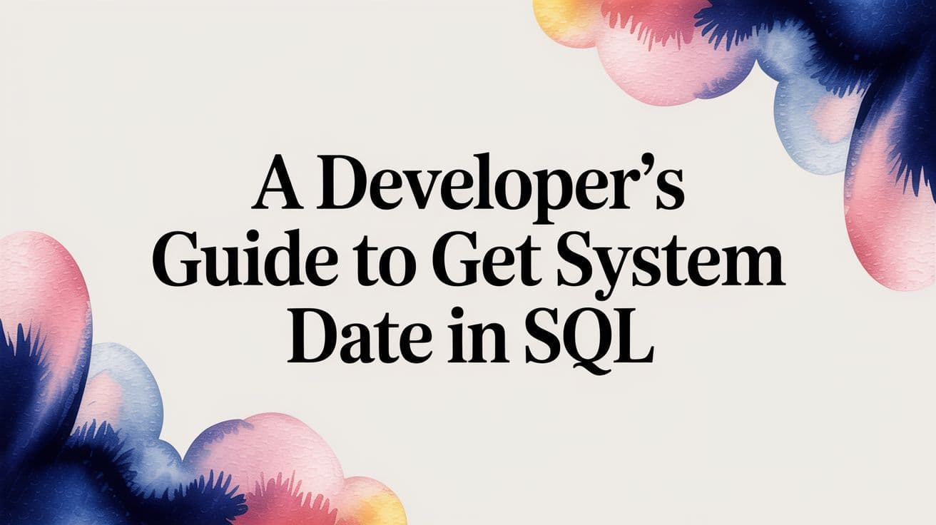 A Developer's Guide to Get System Date in SQL