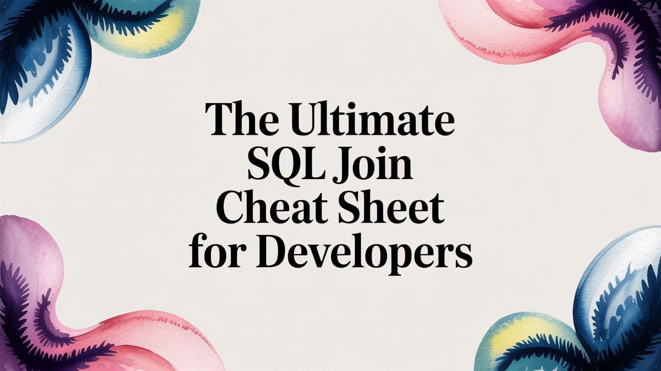 The Ultimate SQL Join Cheat Sheet for Developers (2026)