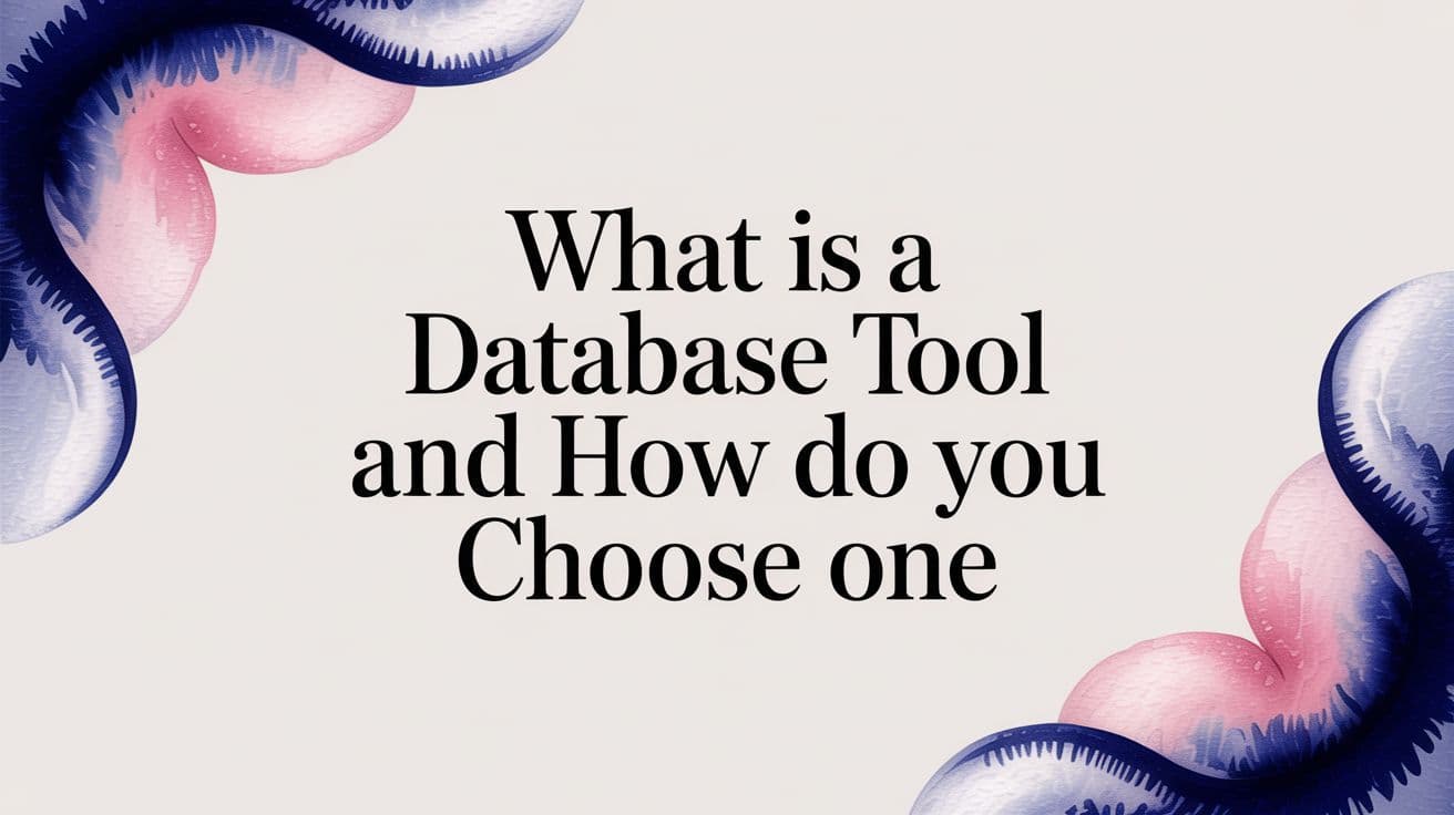 What Is a Database Tool and How Do You Choose One