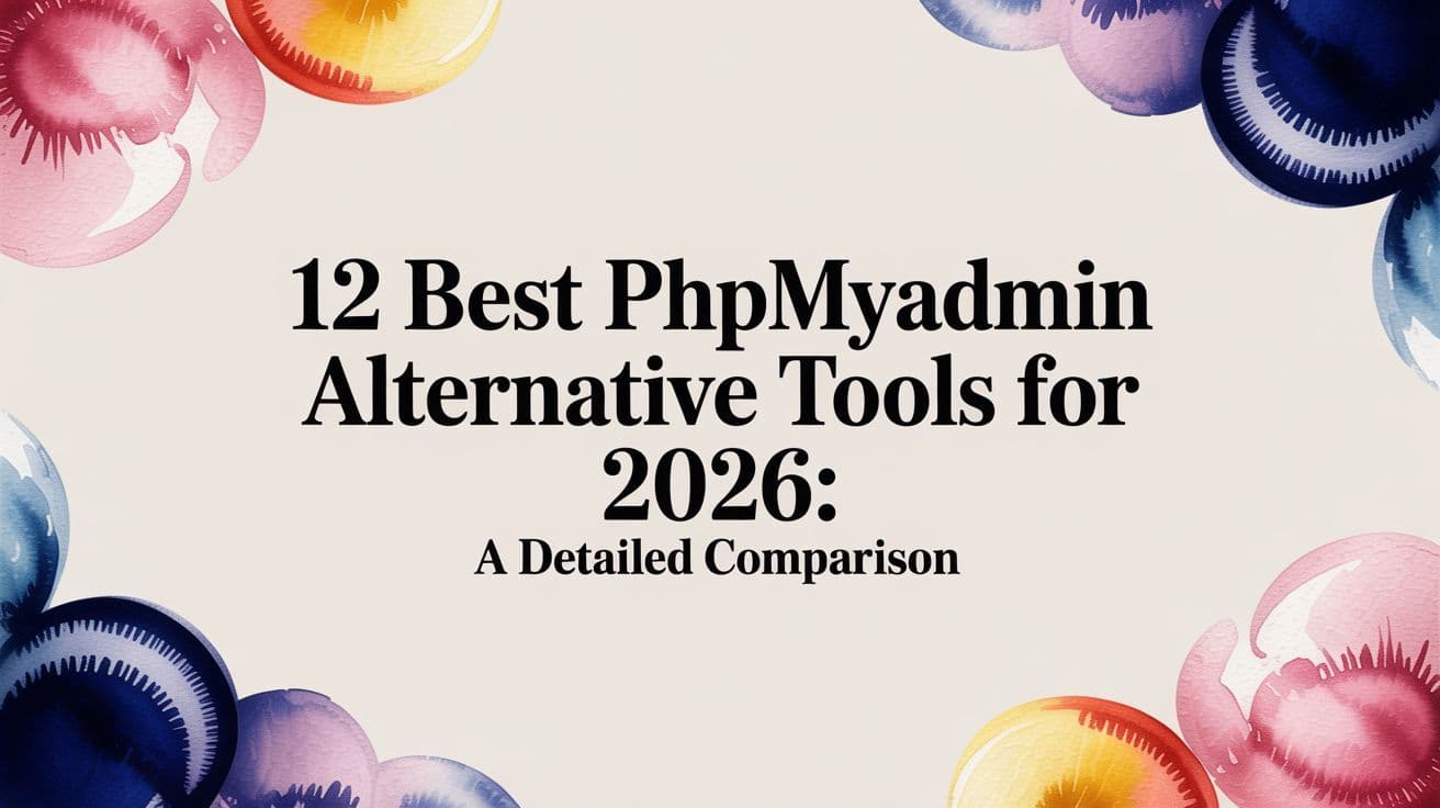 12 Best phpMyAdmin Alternative Tools For 2026: A Detailed Comparison