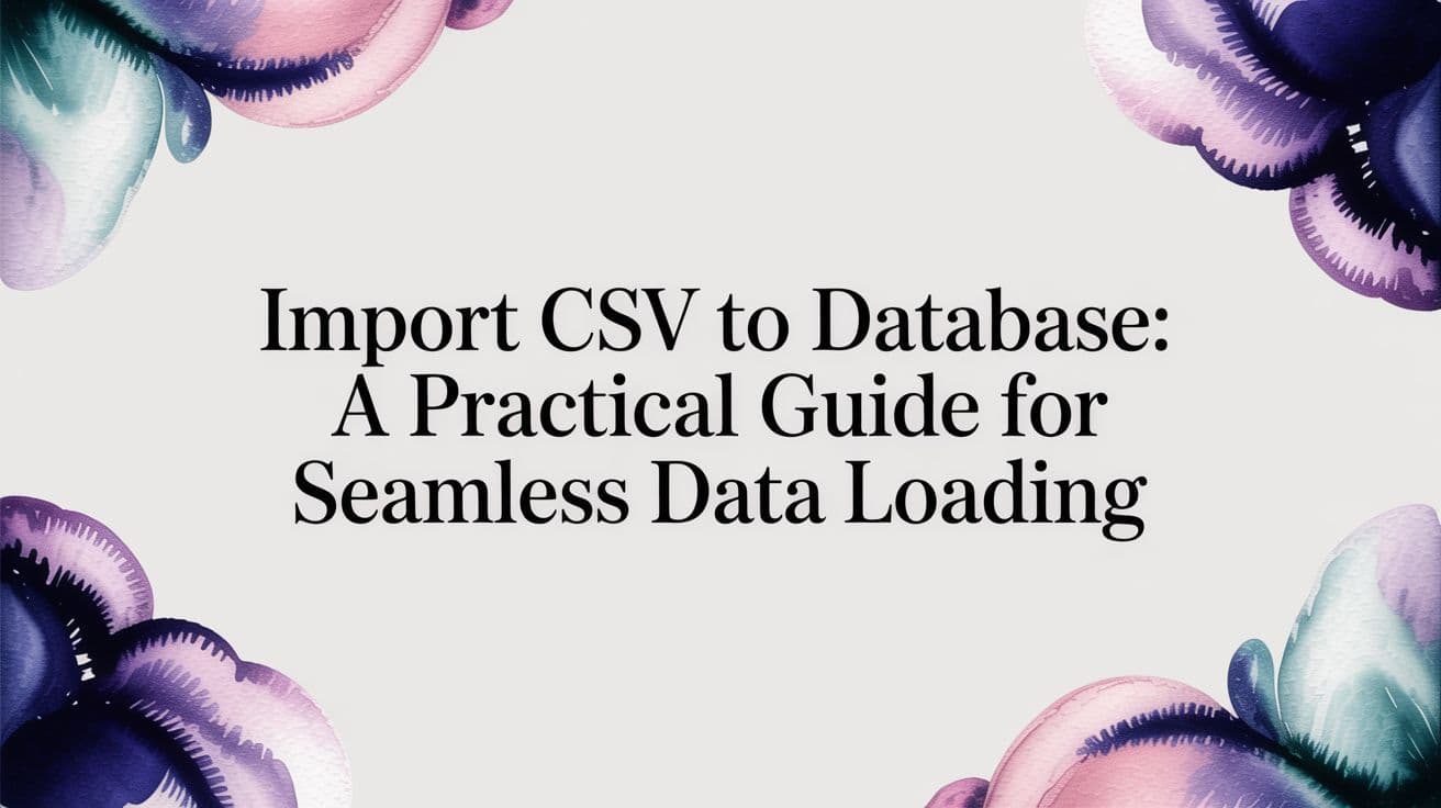 Import csv to database: A Practical Guide for Seamless Data Loading