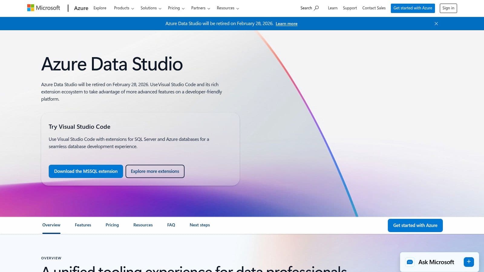 Azure Data Studio